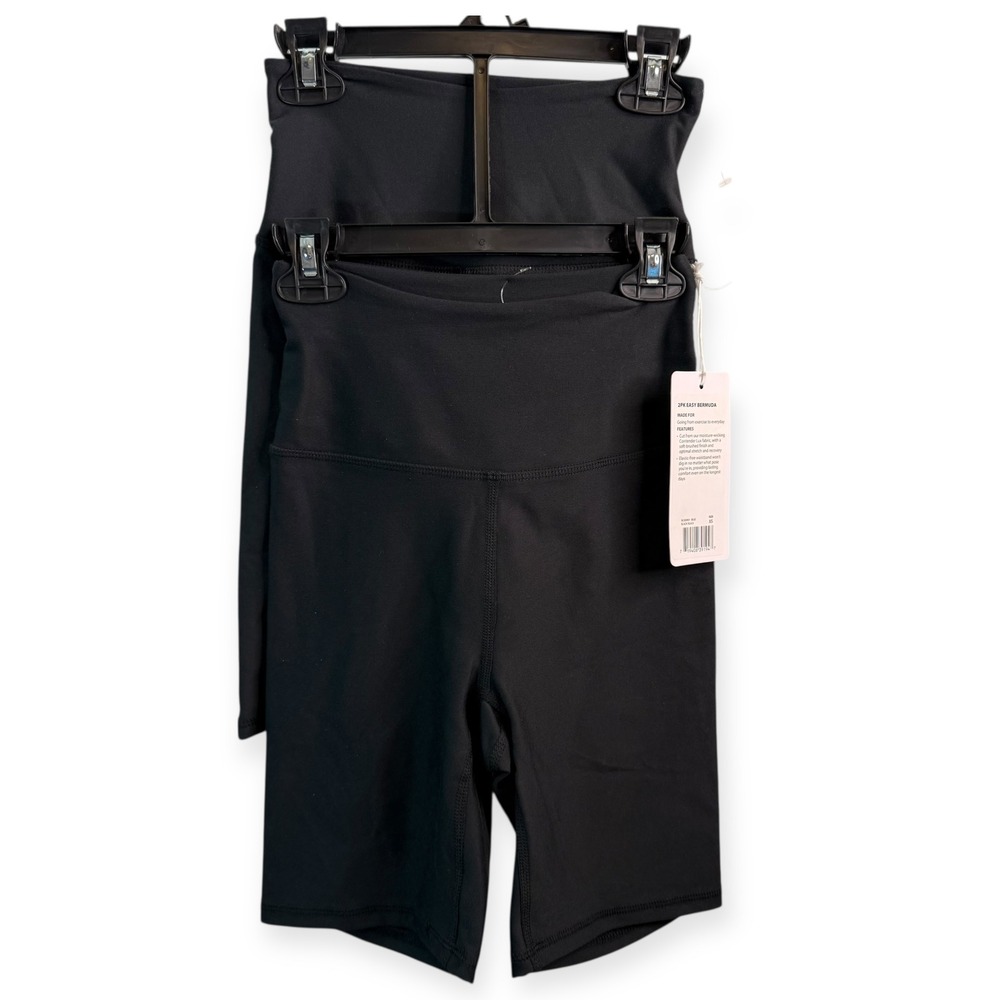 Balance‎ Collection 2 Pack Black Easy Bermuda Athletic Shorts XS NWT